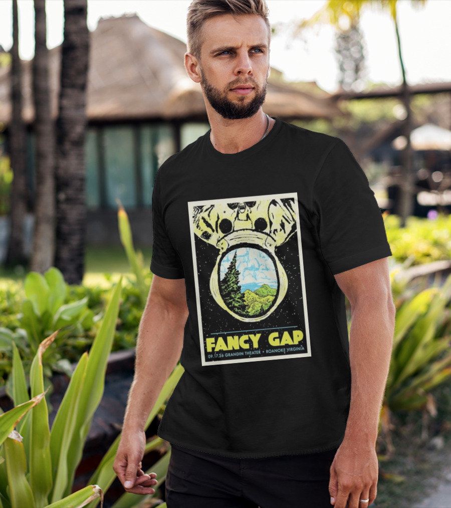 Fancy Gap 09.17.26 Grandin Theater Roanoke Virginia Astronaut Scenic Vista T-Shirt