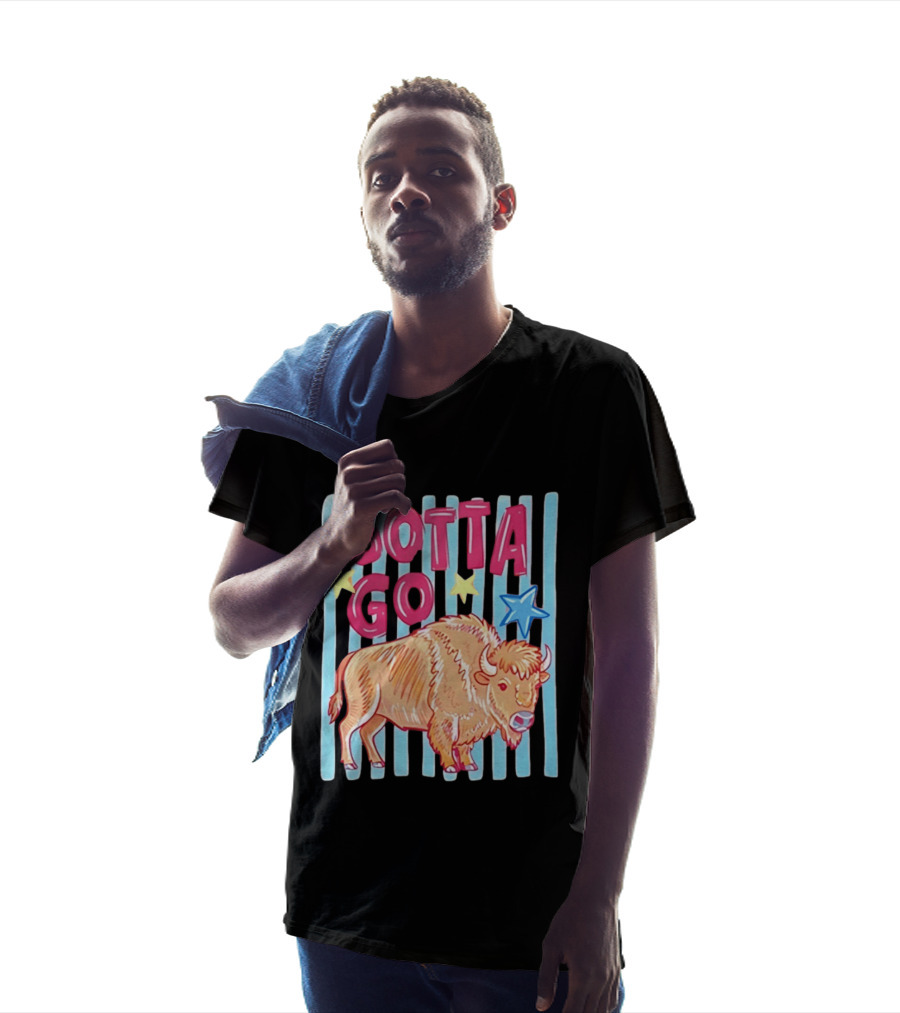 Gotta Go Buffalo Stars Stripes Wildlife Bison T-Shirt