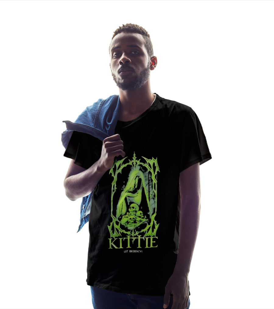 Kittie Est MCMXCVI Gothic Skull Reaper Band Nu Metal T-Shirt