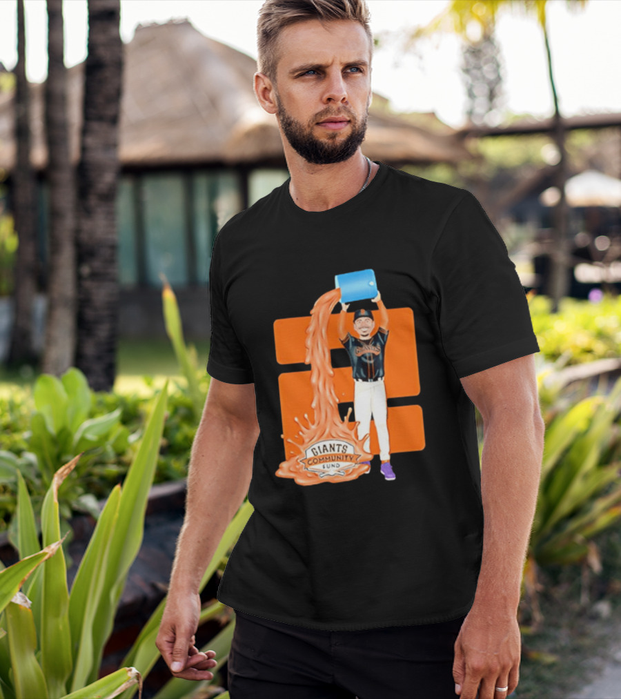 San Francisco Giants Community Fund Logan Webb Splash T-Shirt