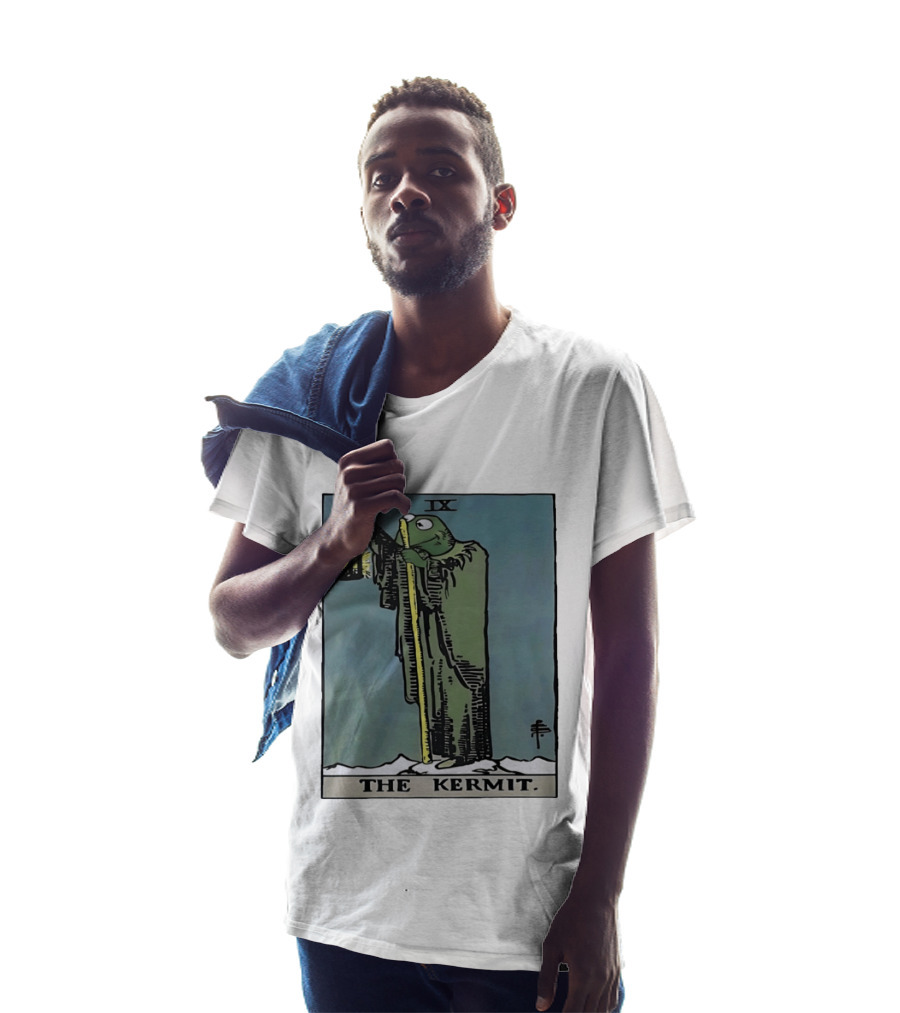 Kermit Tarot Card IX The Hermit Muppets Lantern T-Shirt