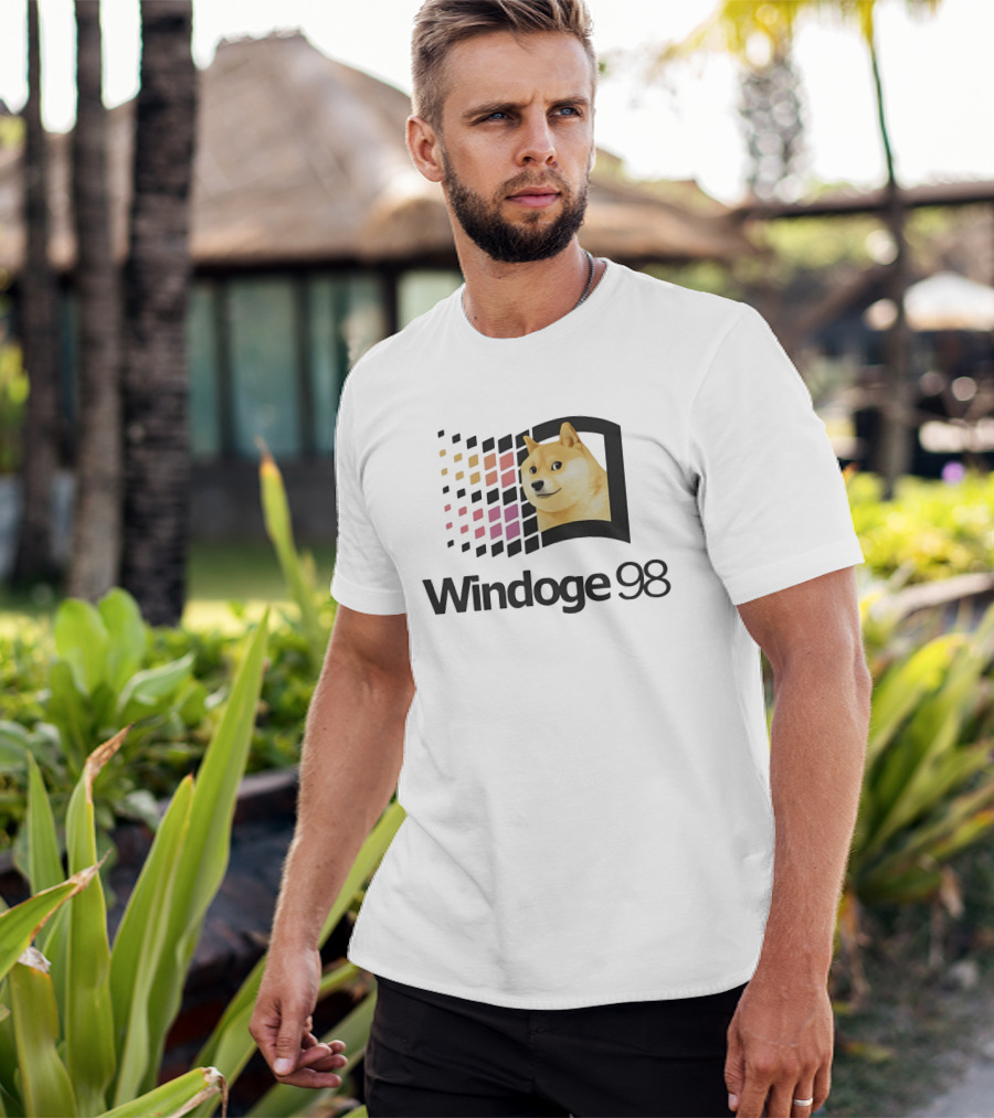 Windoge 98 Doge Meme Computer T-Shirt