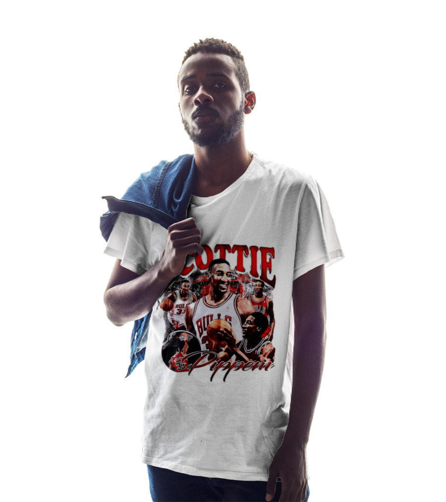 Scottie Pippen Chicago Bulls Basketball Legend 33 T-Shirt
