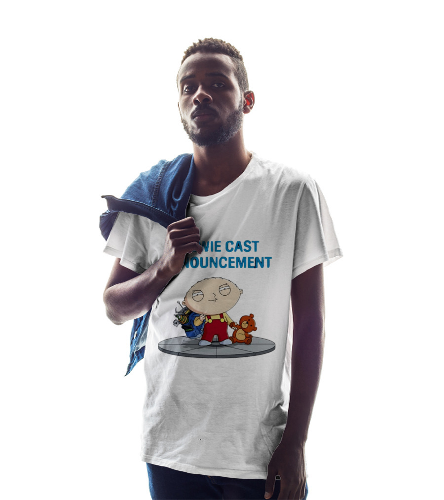 Stewie Griffin Family Guy Cast Announcement T-Shirt