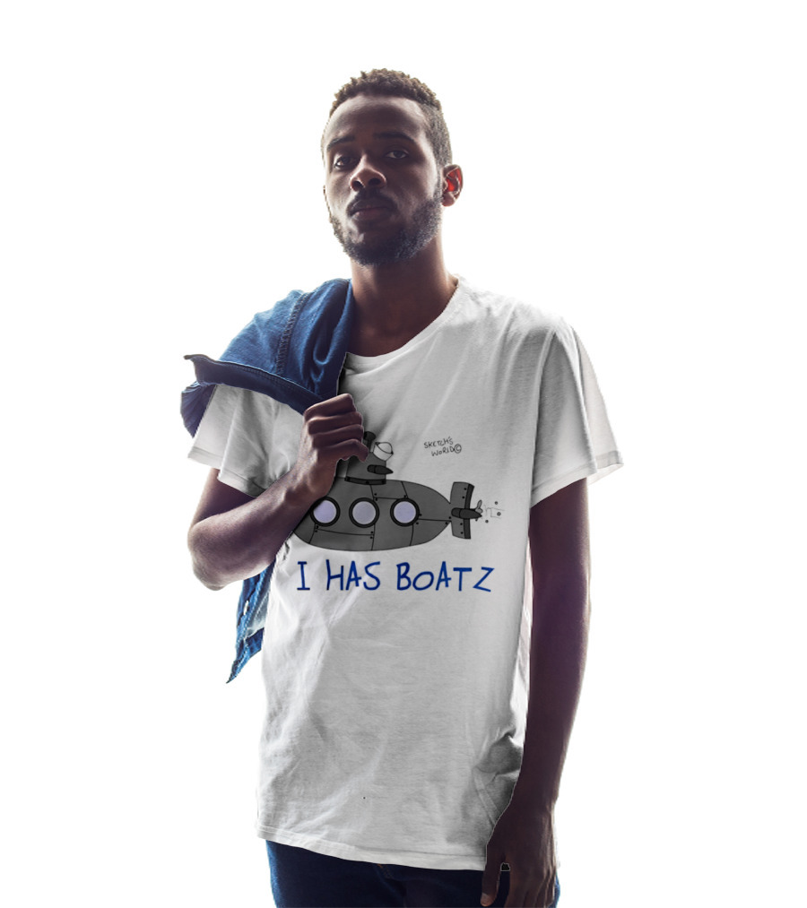 Submarine I Has Boatz Cartoon Meme Smosh Inside Joke T-Shirt