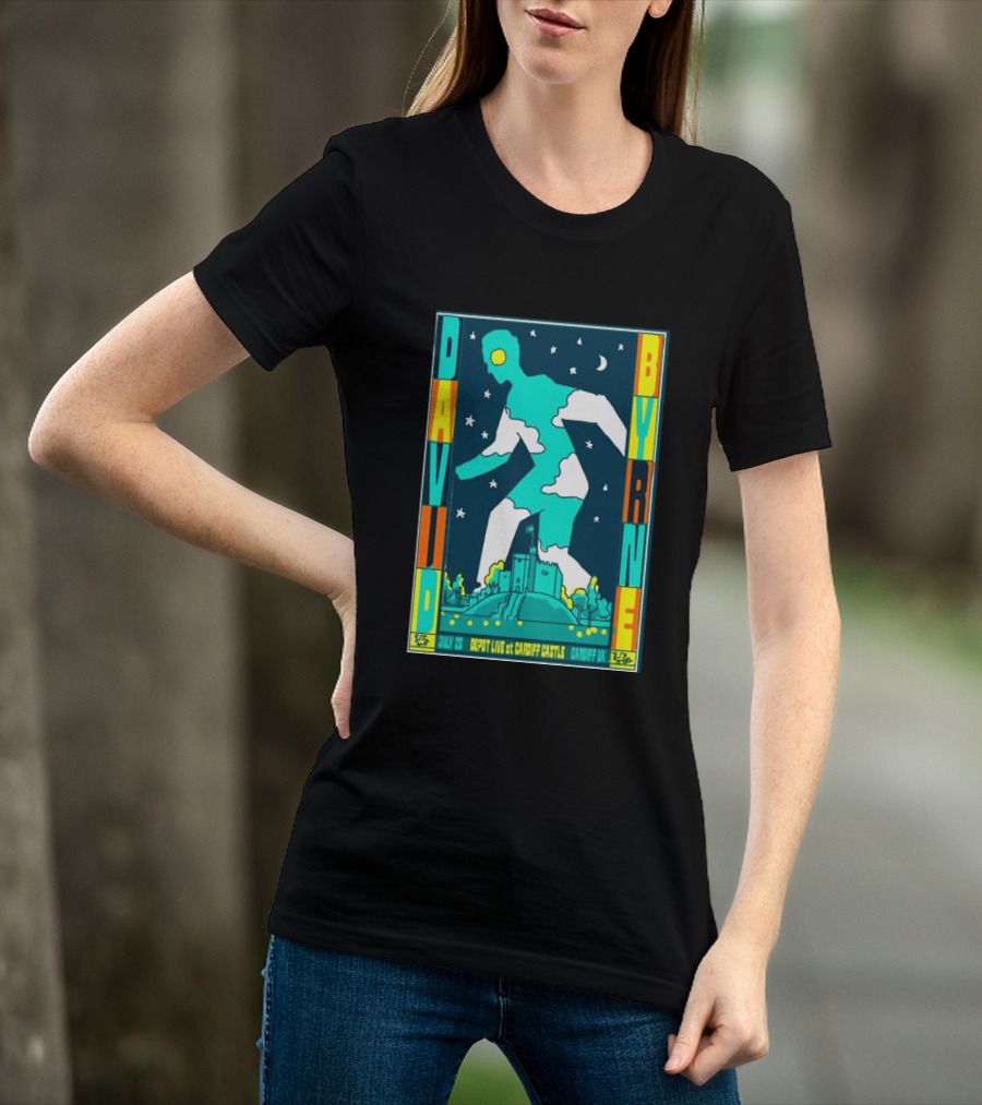 David Byrne Depot Live Cardiff Castle July 26 2026 Cardiff UK Show T-Shirt