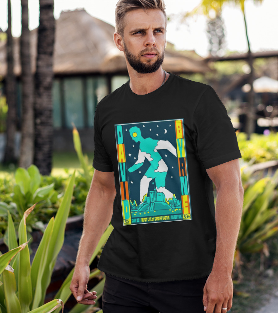 David Byrne Depot Live Cardiff Castle July 26 2026 Cardiff UK Show T-Shirt