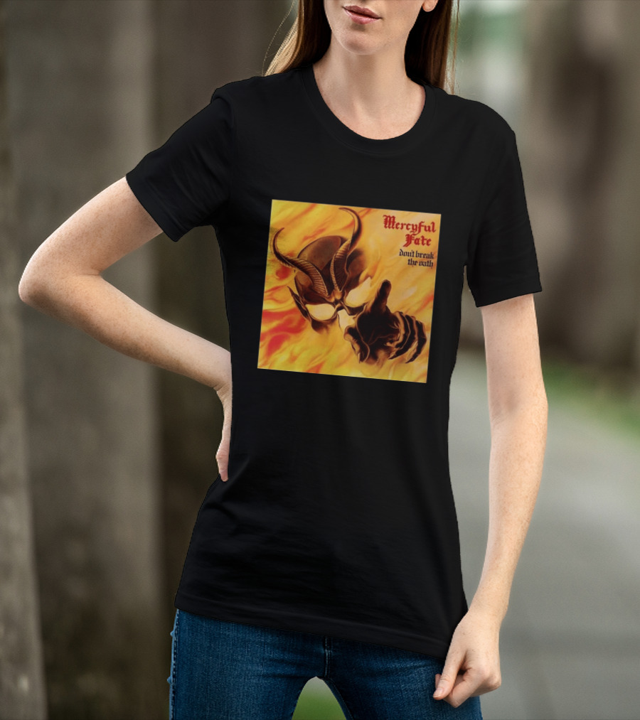 Mercyful Fate Don't Break The Oath Devil Horns Flame T-Shirt