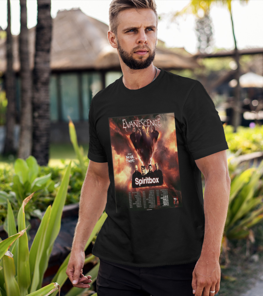 Evanescence US Tour 2026 Featuring Nova Twins And Spiritbox T-Shirt