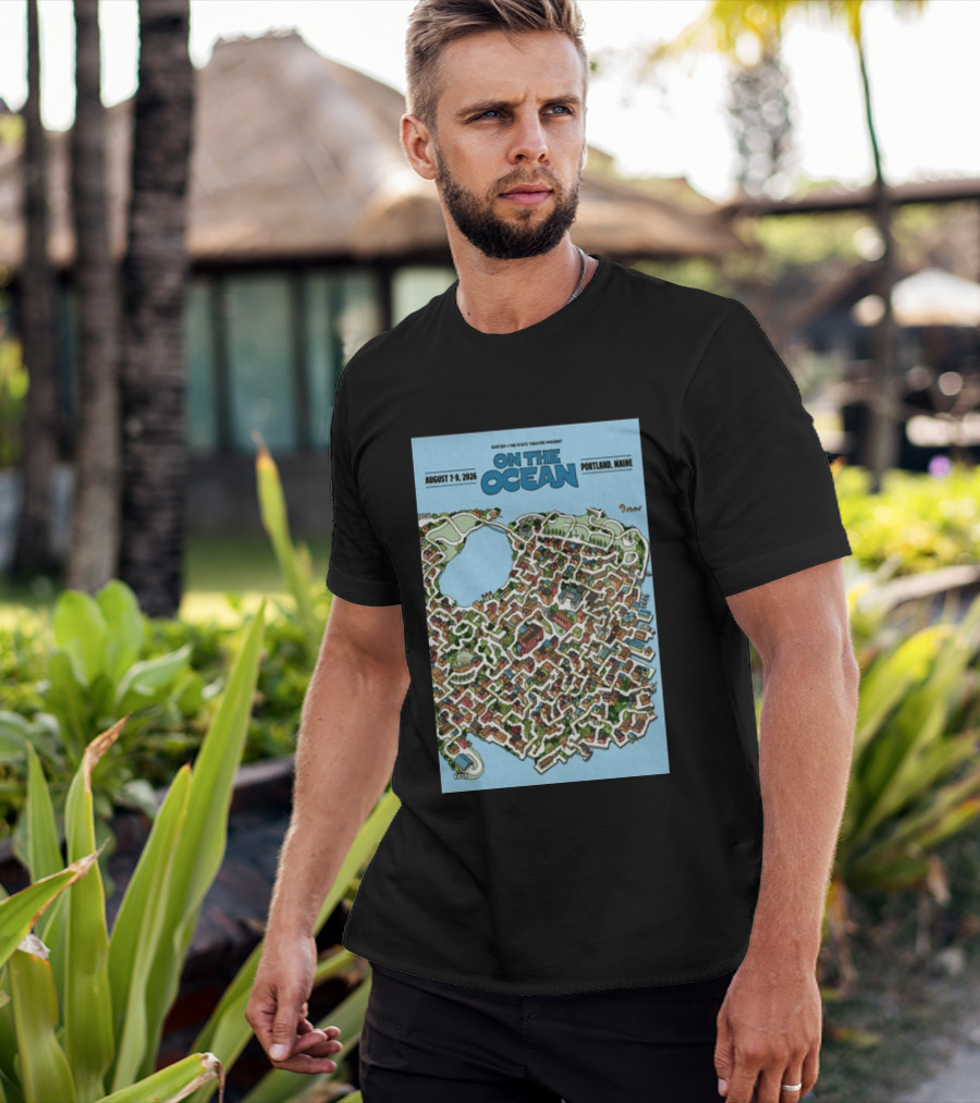 Guster The State Theatre Present On The Ocean August 7 9 2026 Portland Maine T-Shirt