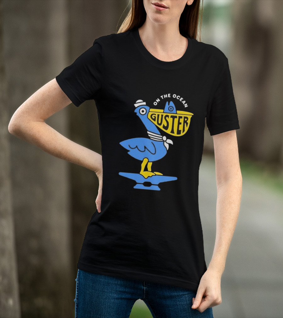 Pelican Guster On The Ocean Sailor Hat T-Shirt
