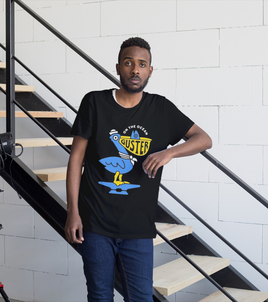 Pelican Guster On The Ocean Sailor Hat T-Shirt
