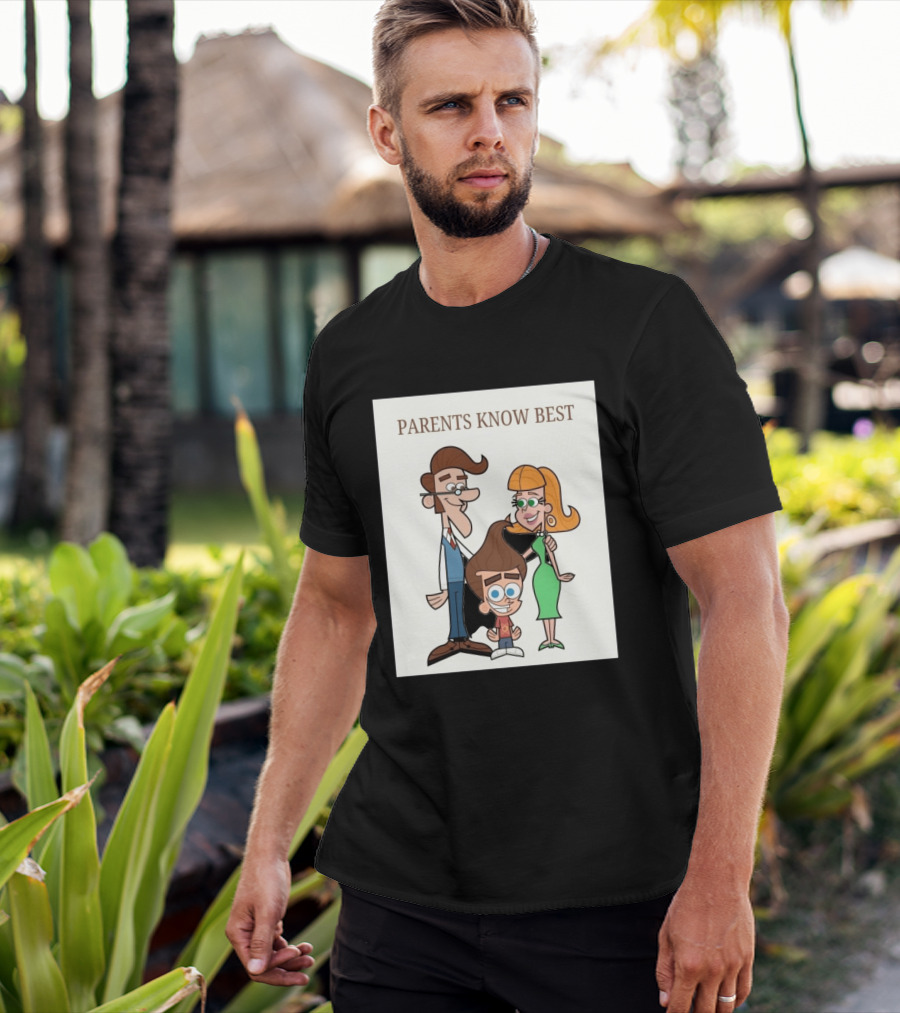 Parents Know Best Jimmy Neutron Timmy Turner Cartoon Mashup T-Shirt