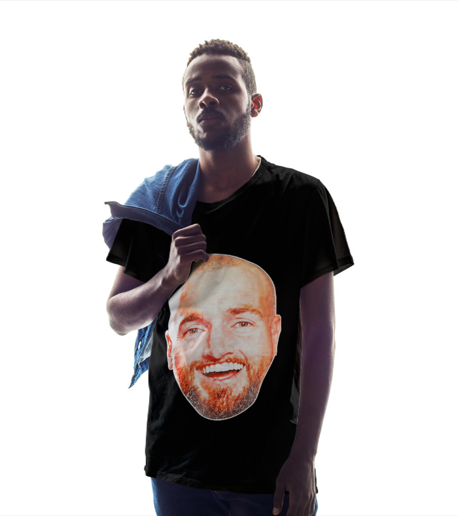 Post Malone Smiling Face Celebrity Image T-Shirt