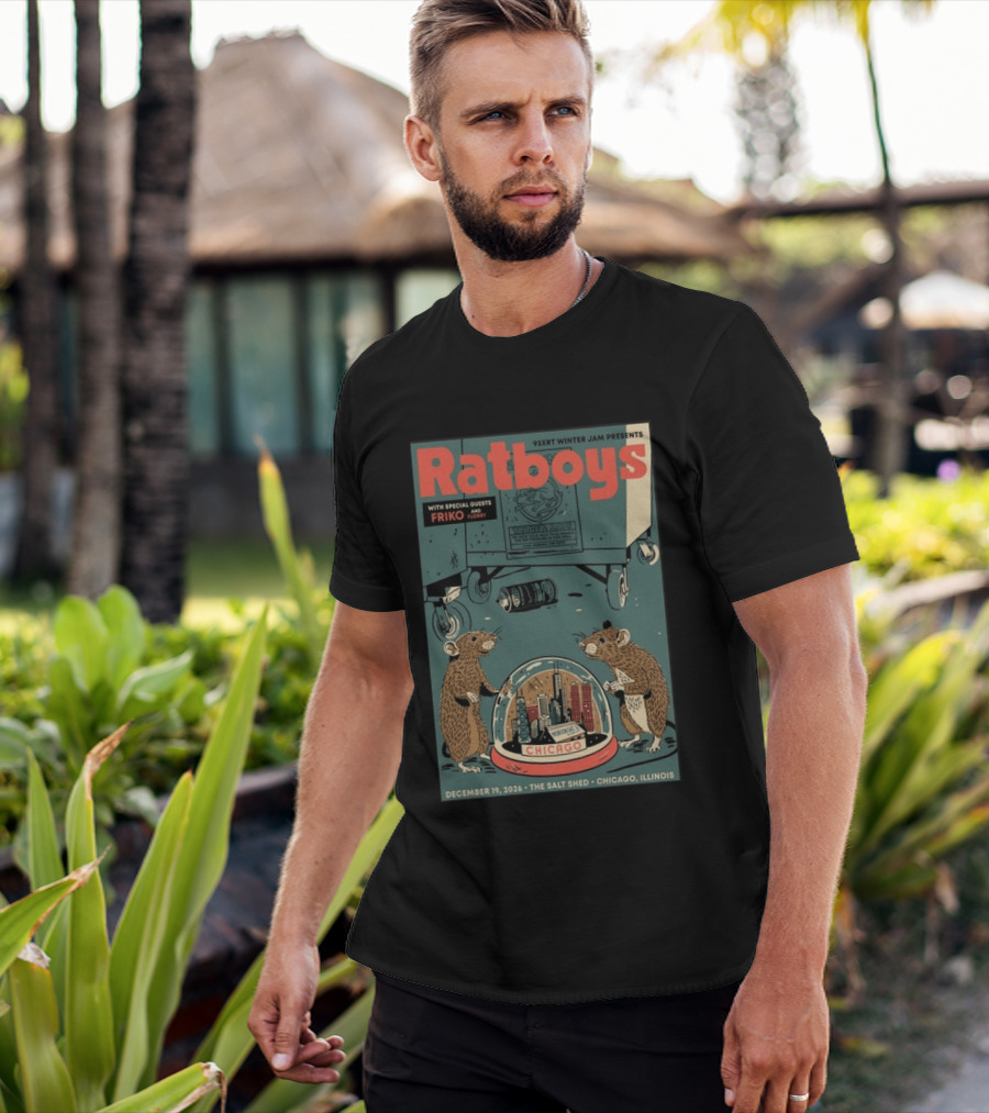 93XRT Winter Jam Presents Ratboys With Guests Friko And Floopy December 19 2026 The Salt Shed Chicago Illinois T-Shirt