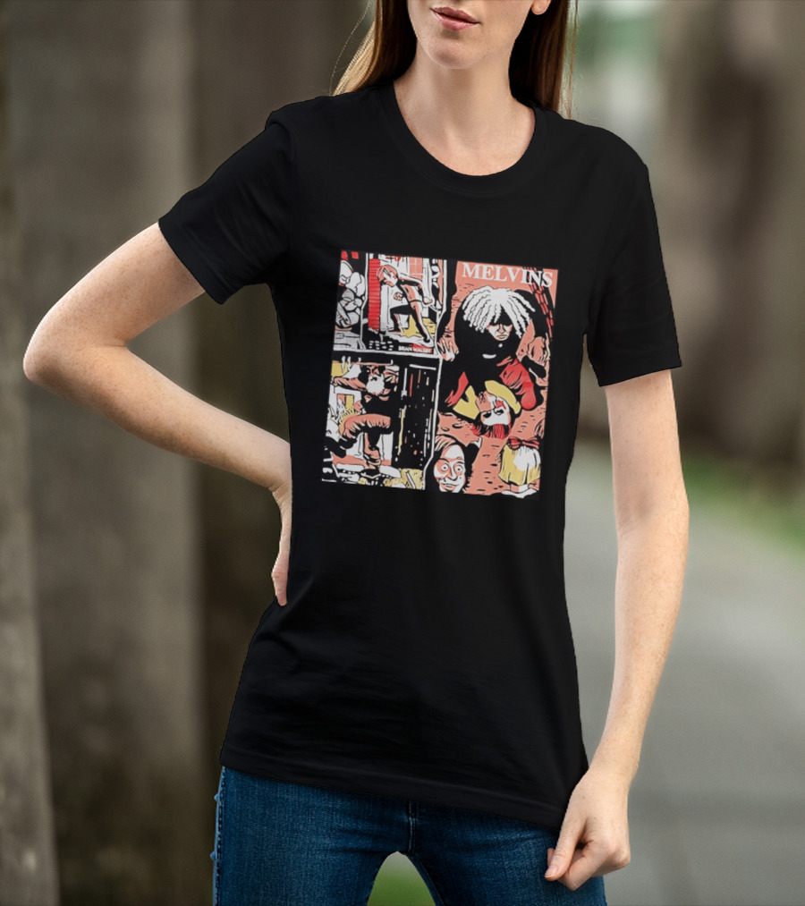 Melvins Brian Walsby Cartoon Art Alternative Rock T-Shirt