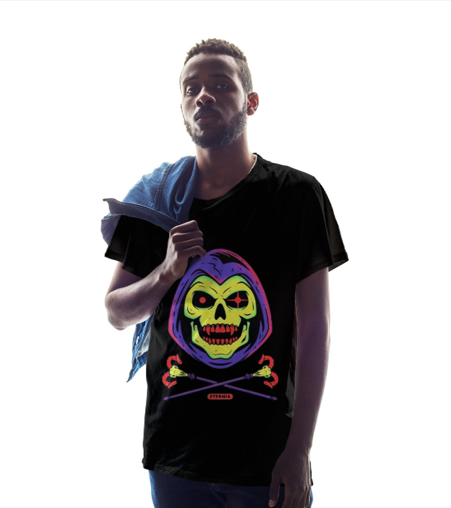 Skeletor Eternia Skull Crossbones Masters Of The Universe T-Shirt