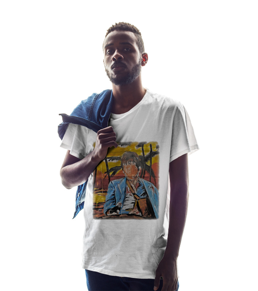 Al Pacino Tony Montana Scarface Oil Painting T-Shirt