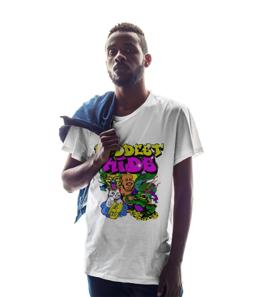 Baddest Kids Buddha Dragon Cat Frog T-Shirt