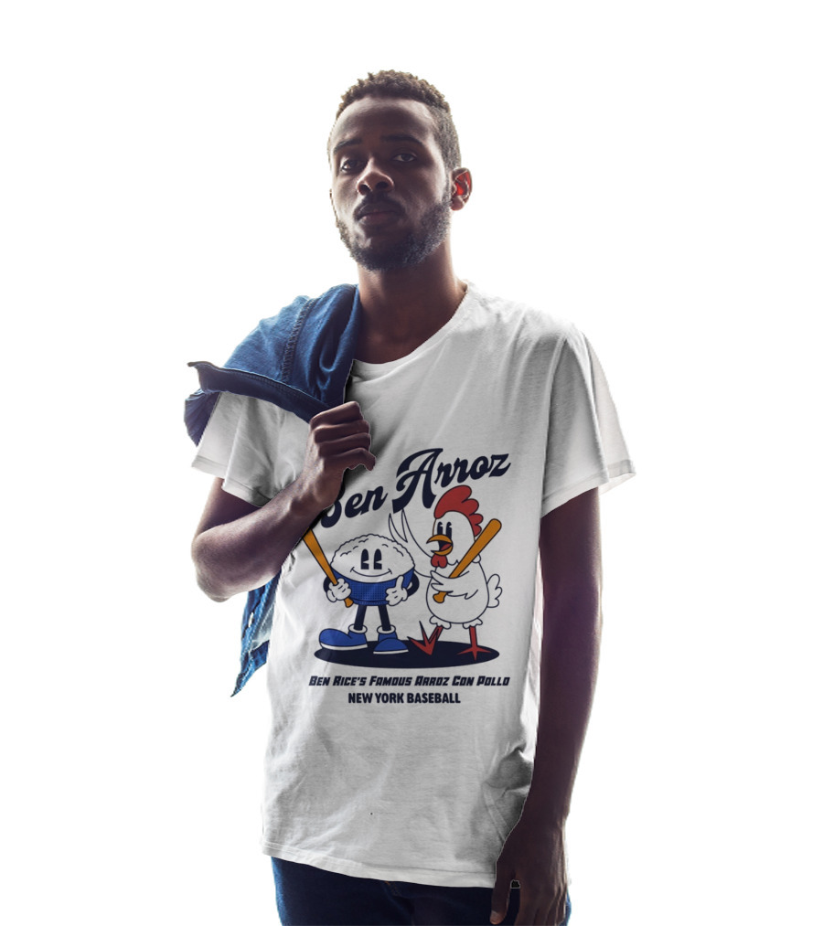 Ben Arroz Ben Rice's Famous Arroz Con Pollo New York Baseball T-Shirt