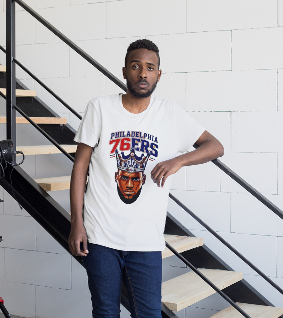 Philadelphia 76ers King Lebron 76 Crown T-Shirt