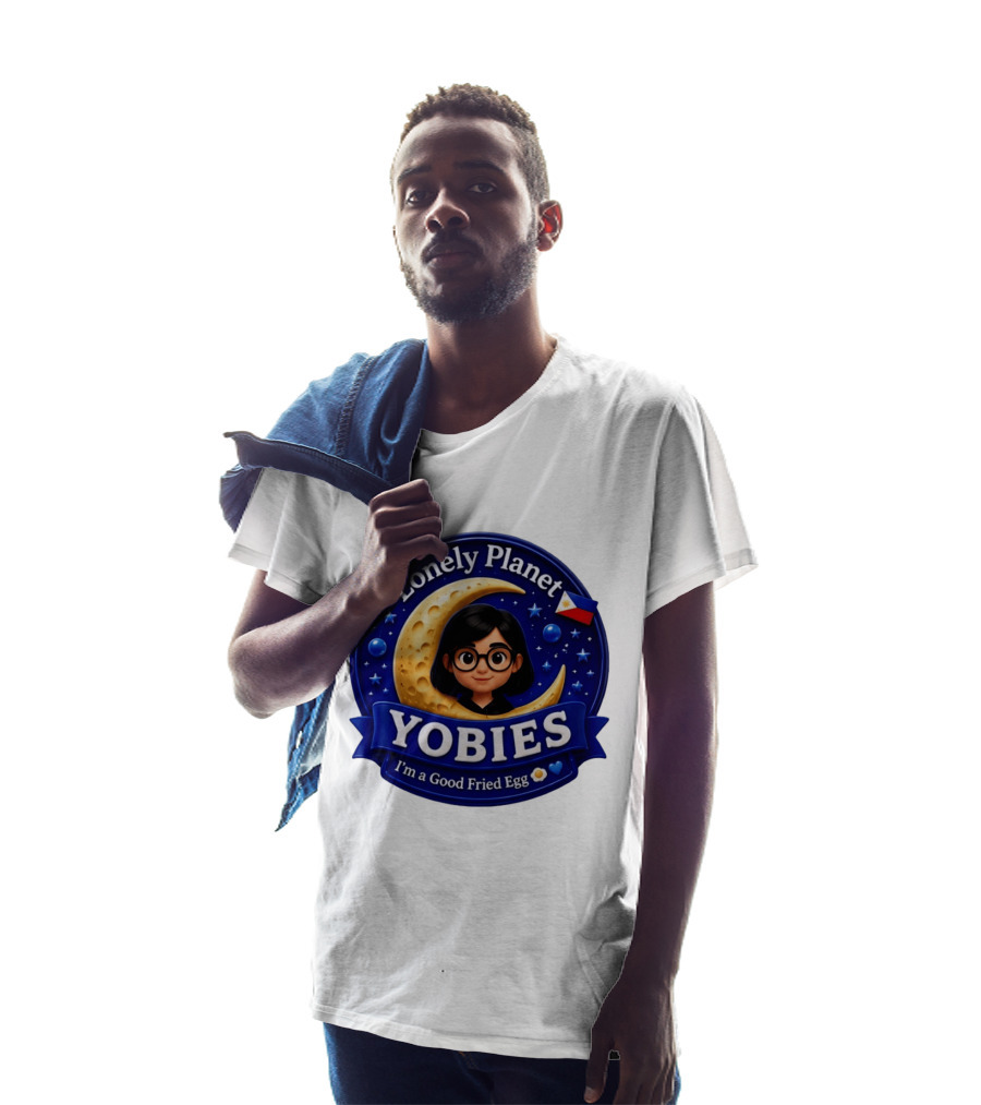 Lonely Planet Yobies I'm A Good Fried Egg Moon And Stars T-Shirt