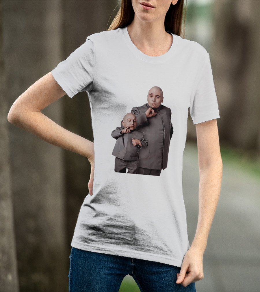 Dr Evil And Mini Me Iconic Duo Mike Myers Verne Troyer T-Shirt