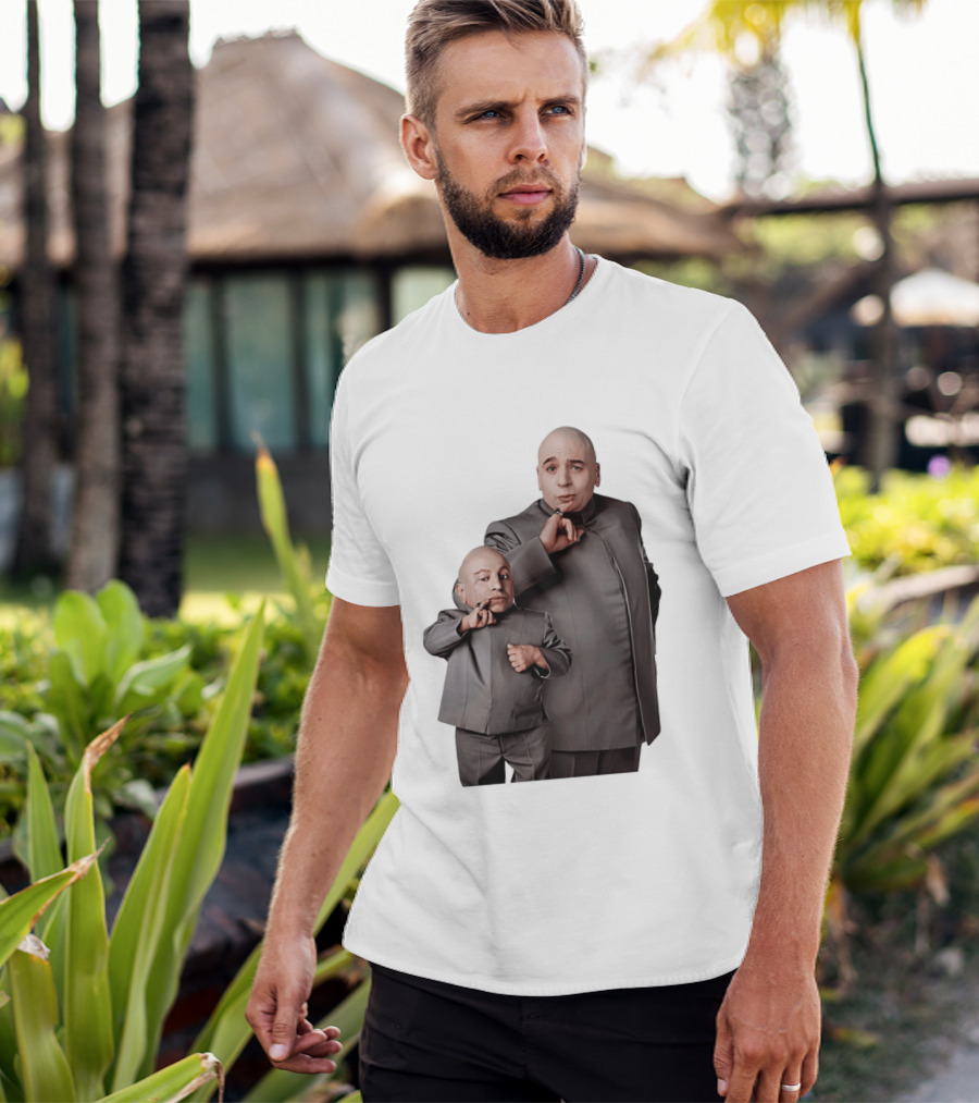 Dr Evil And Mini Me Iconic Duo Mike Myers Verne Troyer T-Shirt