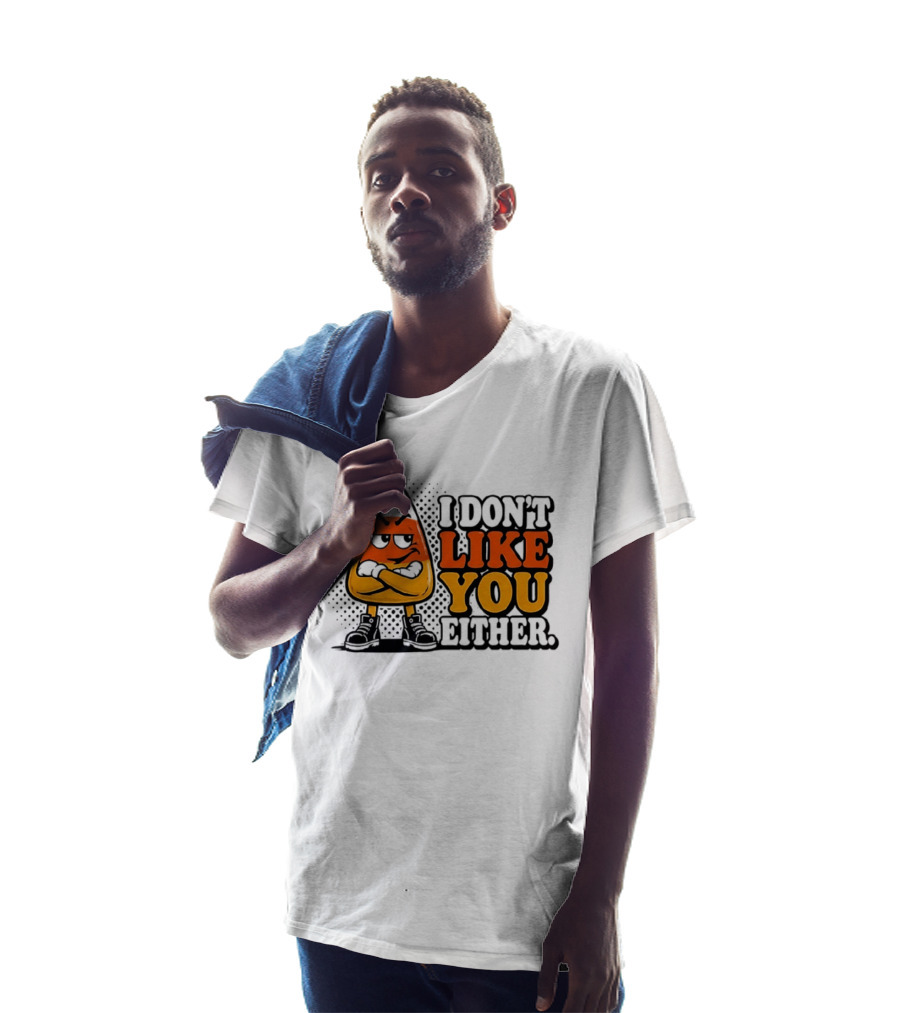 I Don't Like You Either Angry Candy Corn T-Shirt