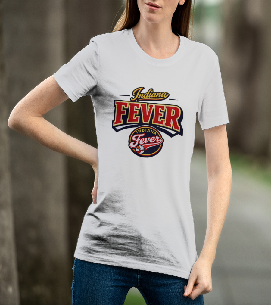Indiana Fever WNBA Basketball Team Logo Historic T-Shirt