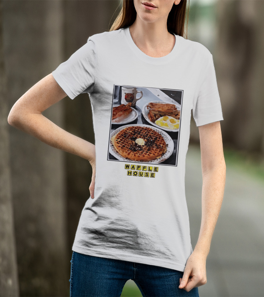 Onward Reserve Waffle House Breakfast Waffle Eggs Bacon T-Shirt