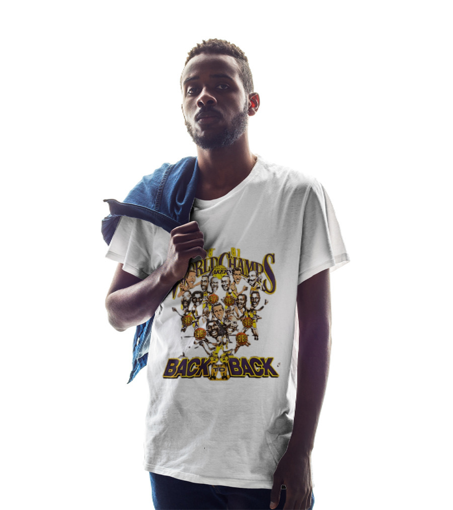 88 89 Lakers World Champs Back To Back T-Shirt