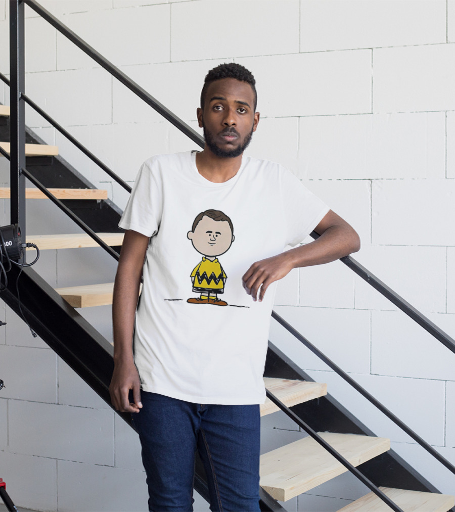 Charlie Brown Peanuts Football Wayne Rooney Mashup T-Shirt