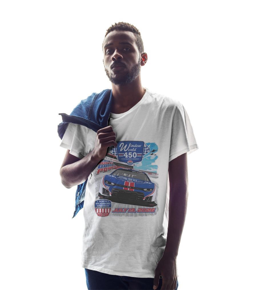 Window World 450 North Wilkesboro Speedway Race July 19 2026 Back To Back Power Racing Event T-Shirt