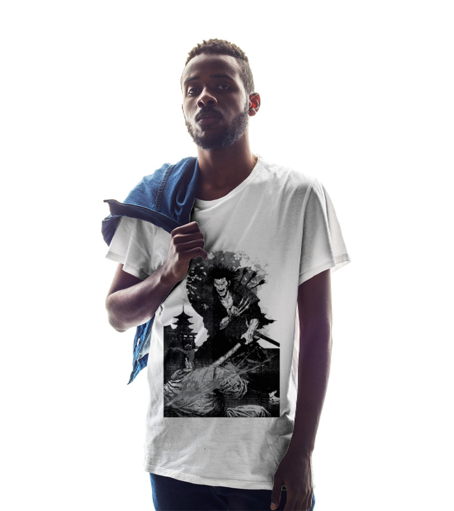 Wolverine Logan Marvel Comics Samurai Japan Sakura Cherry Blossoms Battling Warrior Scene T-Shirt