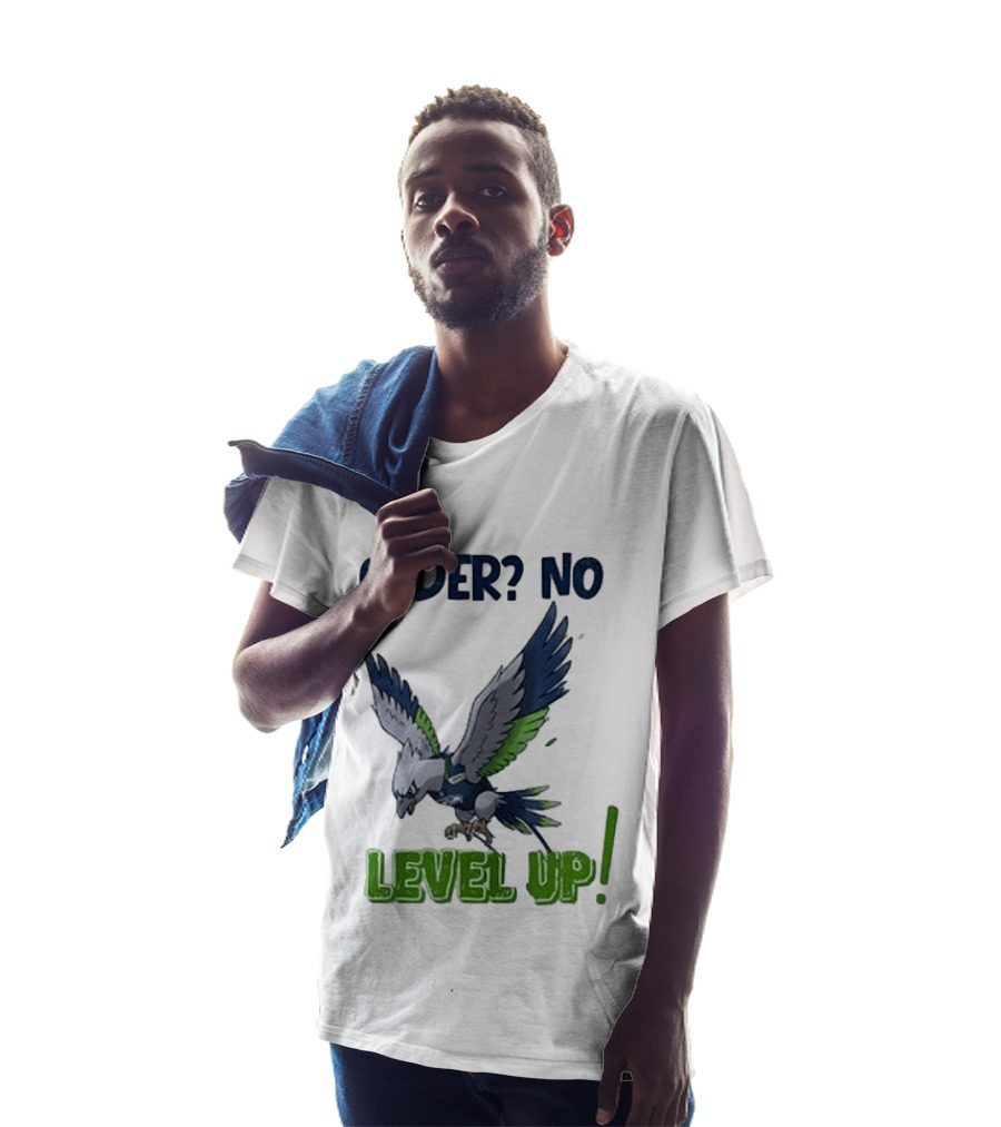 Seattle Seahawks Pokemon 30th Anniversary Older No Level Up T-Shirt
