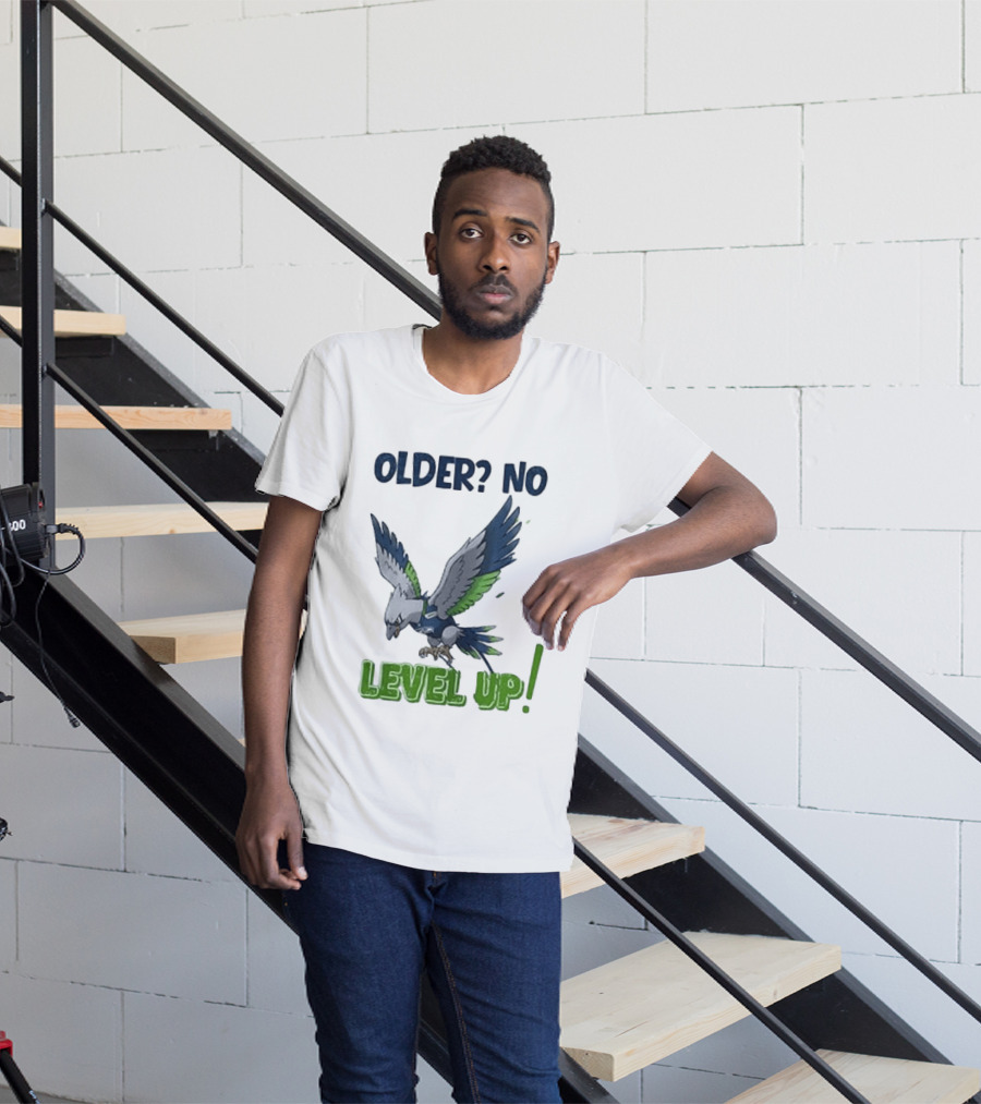 Seattle Seahawks Pokemon 30th Anniversary Older No Level Up T-Shirt