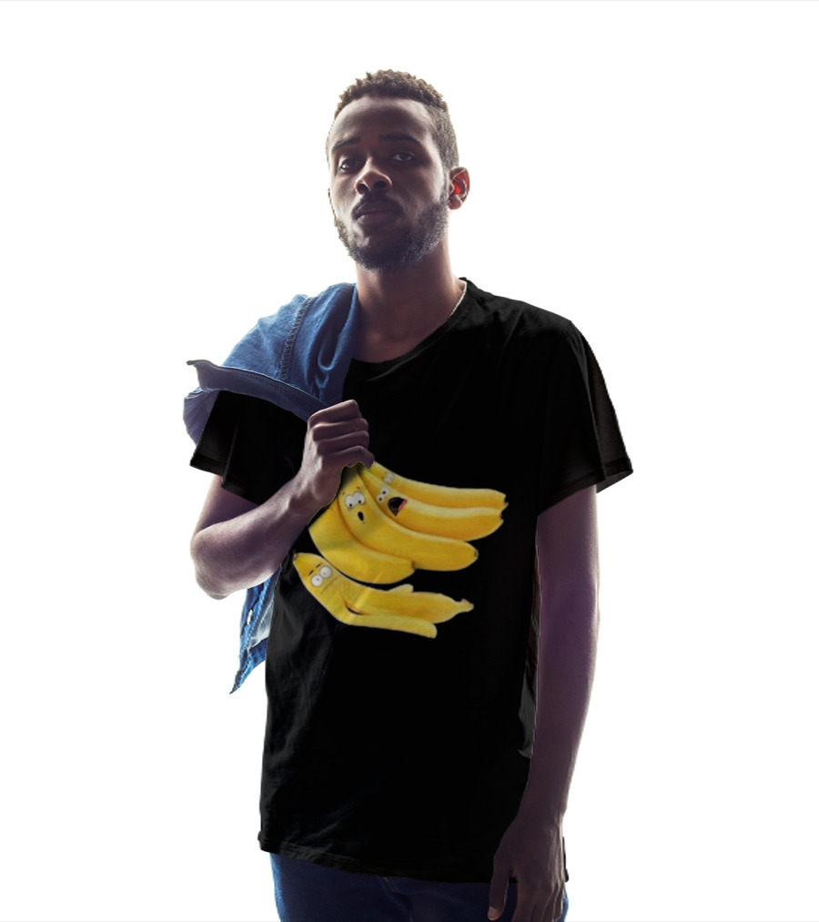 Funny Banana Massacre Organic Bunch Faces T-Shirt