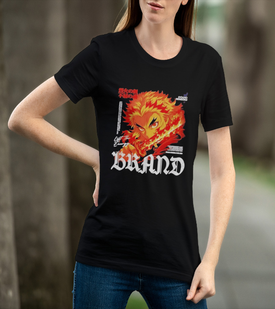 Kyojuro Rengoku Lift The Energy Flame Sword T-Shirt