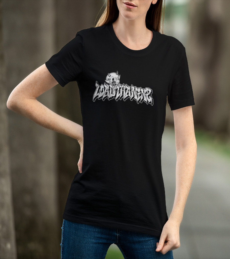 Loadthanine Devil1 Graffiti Style Demon Cartoon T-Shirt