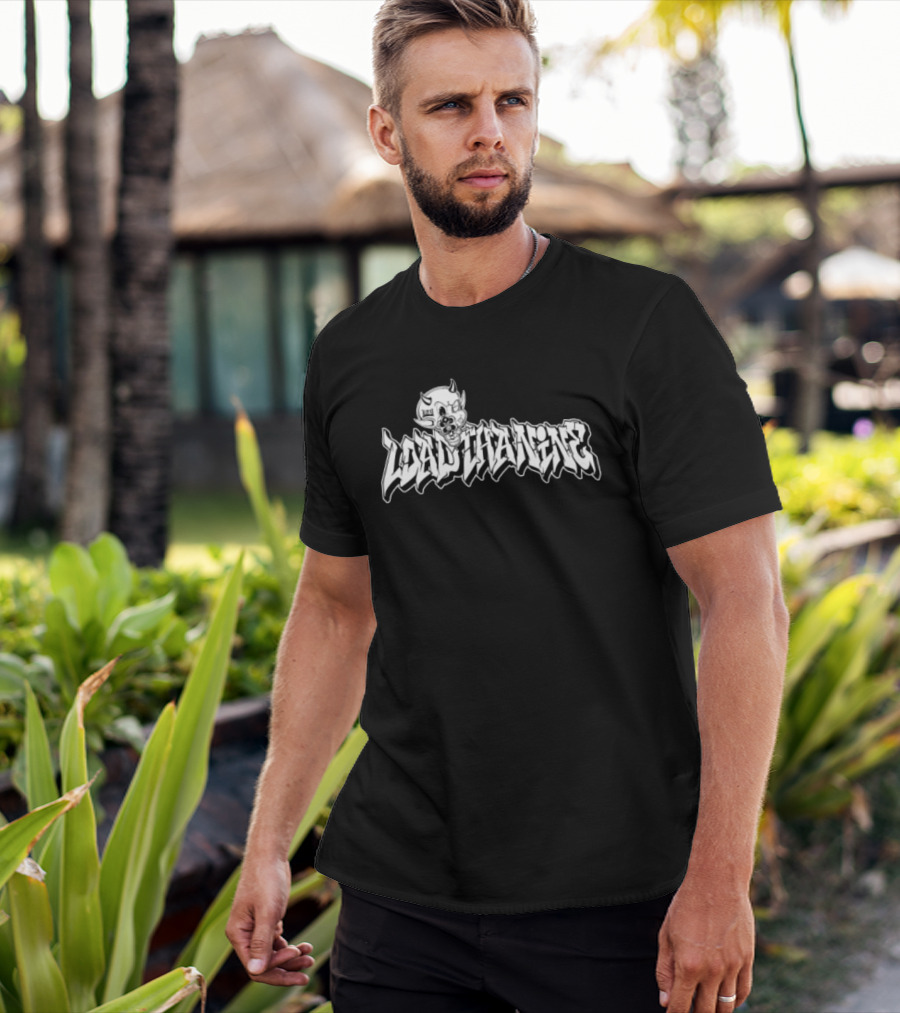 Loadthanine Devil1 Graffiti Style Demon Cartoon T-Shirt