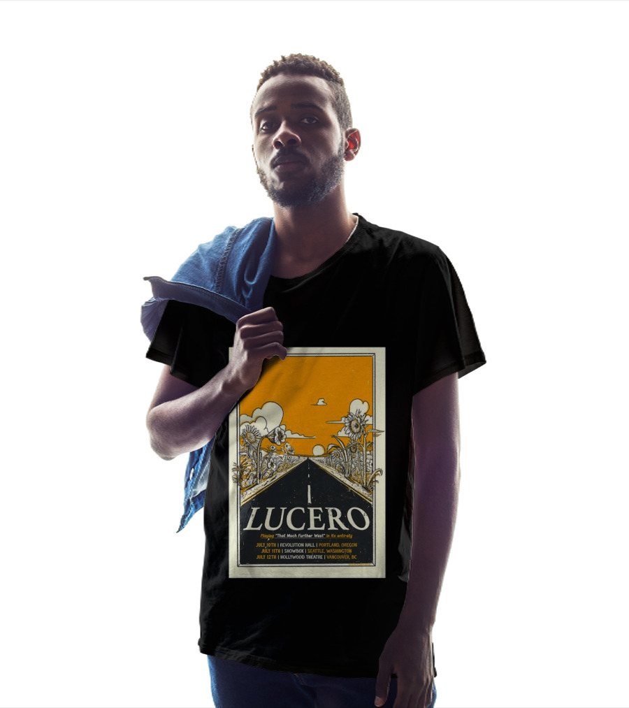 Lucero Playing That Much Further West Portland Seattle Vancouver July 2026 Tour T-Shirt
