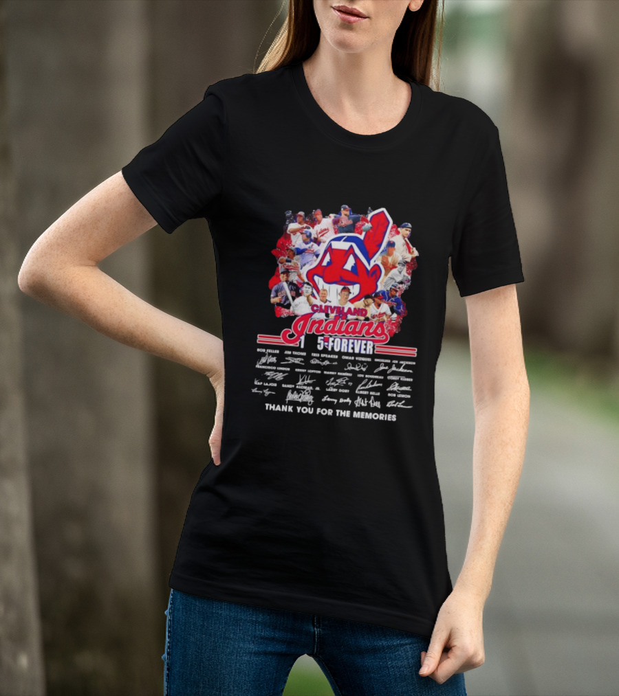 Cleveland Indians 1915 Forever Players Legends Thank You For The Memories T-Shirt