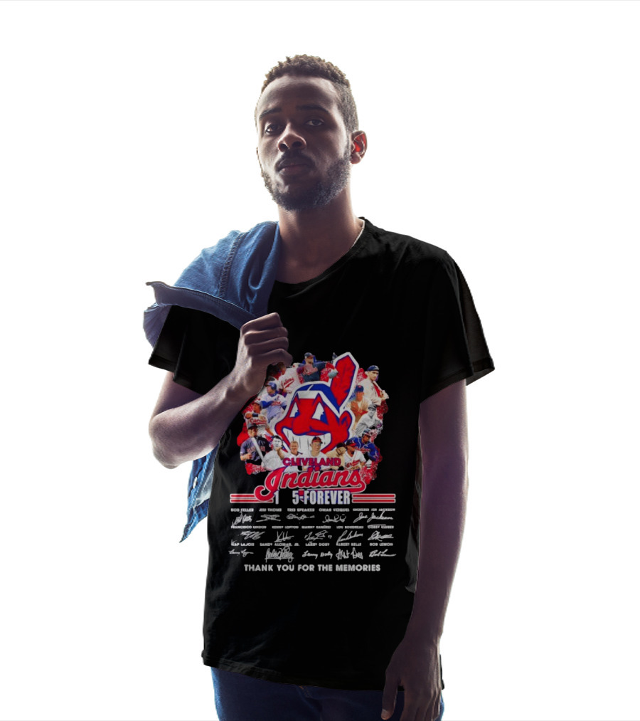 Cleveland Indians 1915 Forever Players Legends Thank You For The Memories T-Shirt