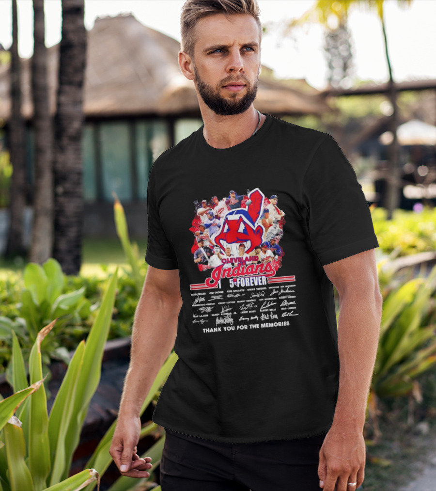 Cleveland Indians 1915 Forever Players Legends Thank You For The Memories T-Shirt