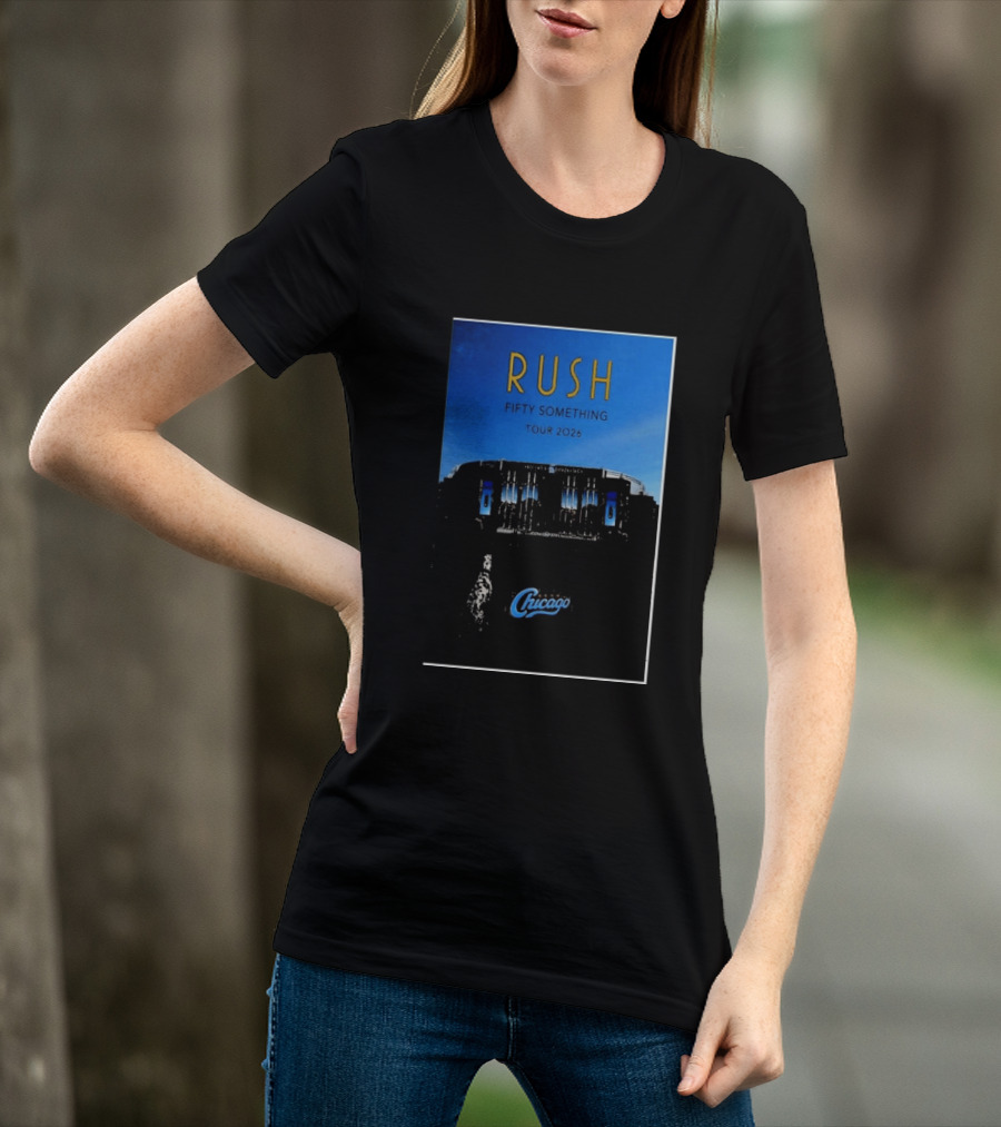 RUSH Fifty Something Tour 2026 Chicago Stadium T-Shirt