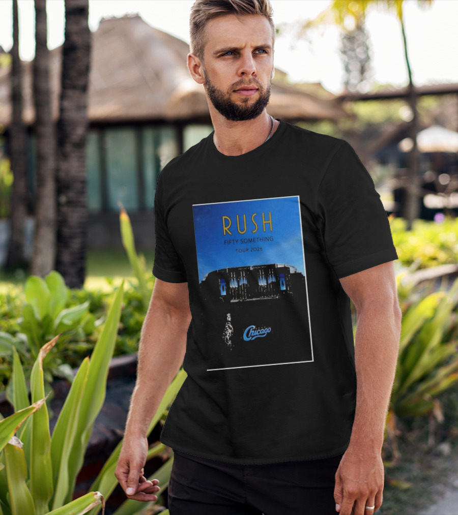 RUSH Fifty Something Tour 2026 Chicago Stadium T-Shirt