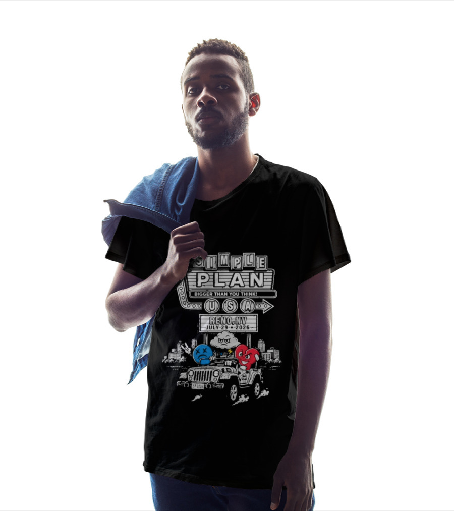 Simple Plan USA Reno NV Grand Theatre July 29 2026 Event T-Shirt
