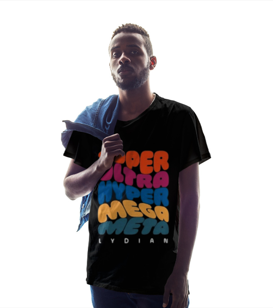 Jacob Collier Store Super Ultra Hyper Mega Meta Lydian Bold Colorful T-Shirt