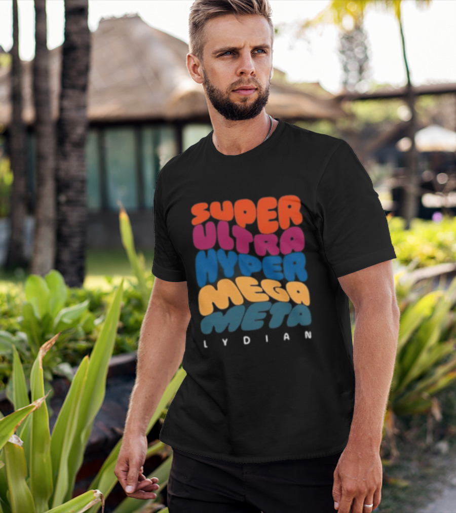 Jacob Collier Store Super Ultra Hyper Mega Meta Lydian Bold Colorful T-Shirt